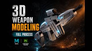Texturing a Sci-Fi Weapon in Substance 3D Painter | Full Workflow + Realistic Materials