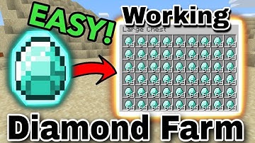 Working 1.21 Minecraft Diamond Farm, Easy Tutorial (Java/Bedrock/MCPE/PS4/XBOX/Windows)