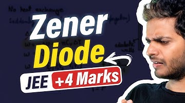 Zener Diode JEE Mains Questions PYQs Theory Numericals