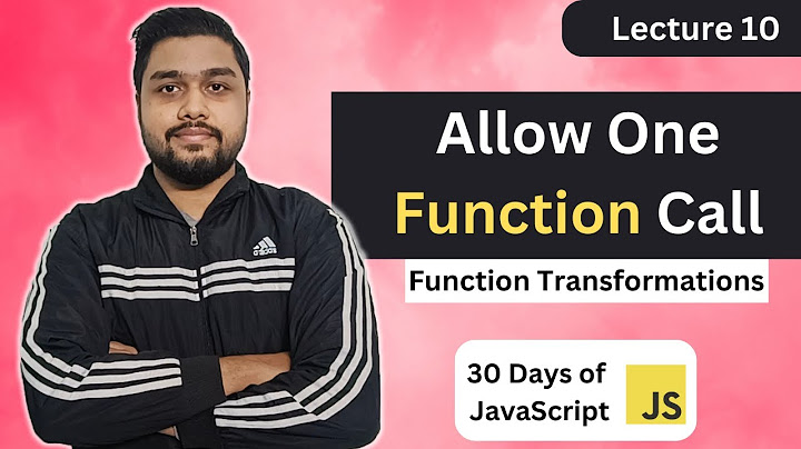 Allow One Function Call | Leetcode 2666 | 30 Days of JavaScript #leetcode #javascript