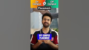On Campus Vs Off Campus Placement #shorts #offcampus #oncampus #viralvideo #gfg