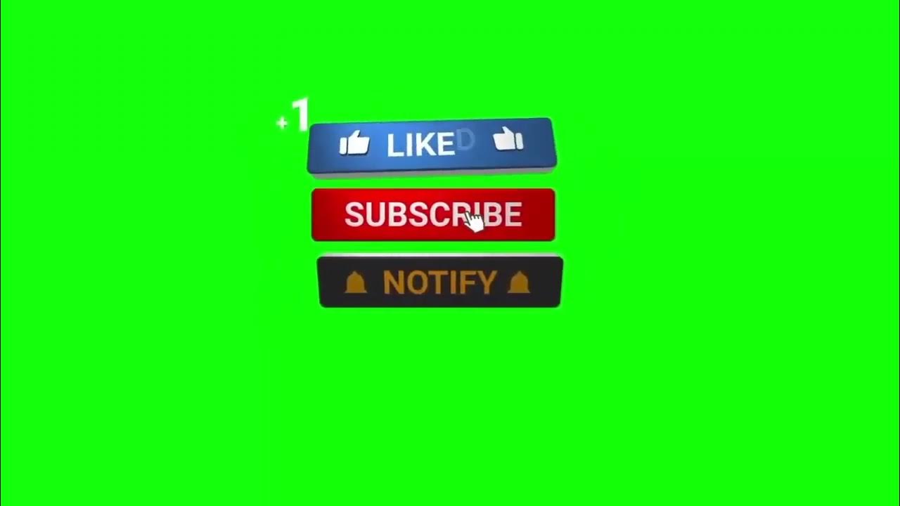 green screen play button subscribe // no copy right YouTube