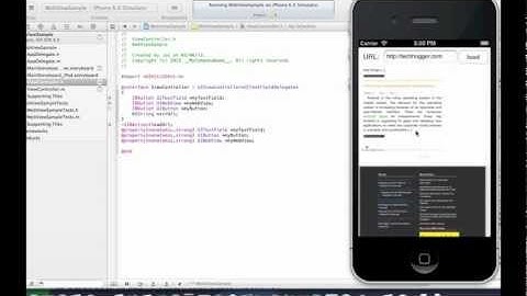 Creating a simple web browser app for iOS