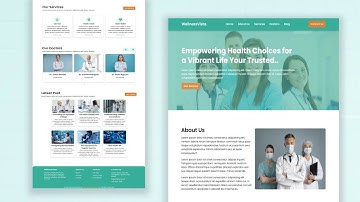 Complete Responsive Medical Website Using ReactJS And Tailwind CSS | #webdevelopment #tailwindcss