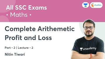 Complete Arithemetic | Profit and Loss (Class-1) | Maths | Nitin Tiwari