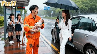 Mocked Single Dad Take Baby To Doctor In Rain!Only A Girl Give Him A Ride!Unware He’s CEO\u0026 Love Her!
