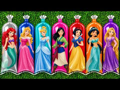 MENEMUKAN Disney Princesses: Ariel, Aurora, Cinderella, Mulan, Snow White, Jasmine & Rapunzel! 👑🌈✨