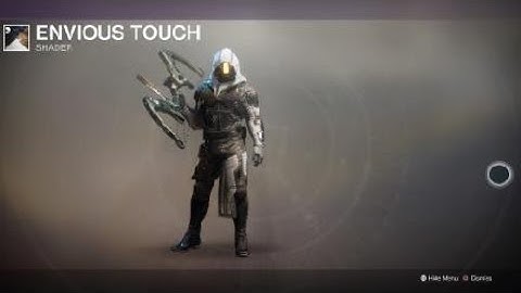 Destiny 2 Hunter with Holdfast Armor and Envious Touch Shader