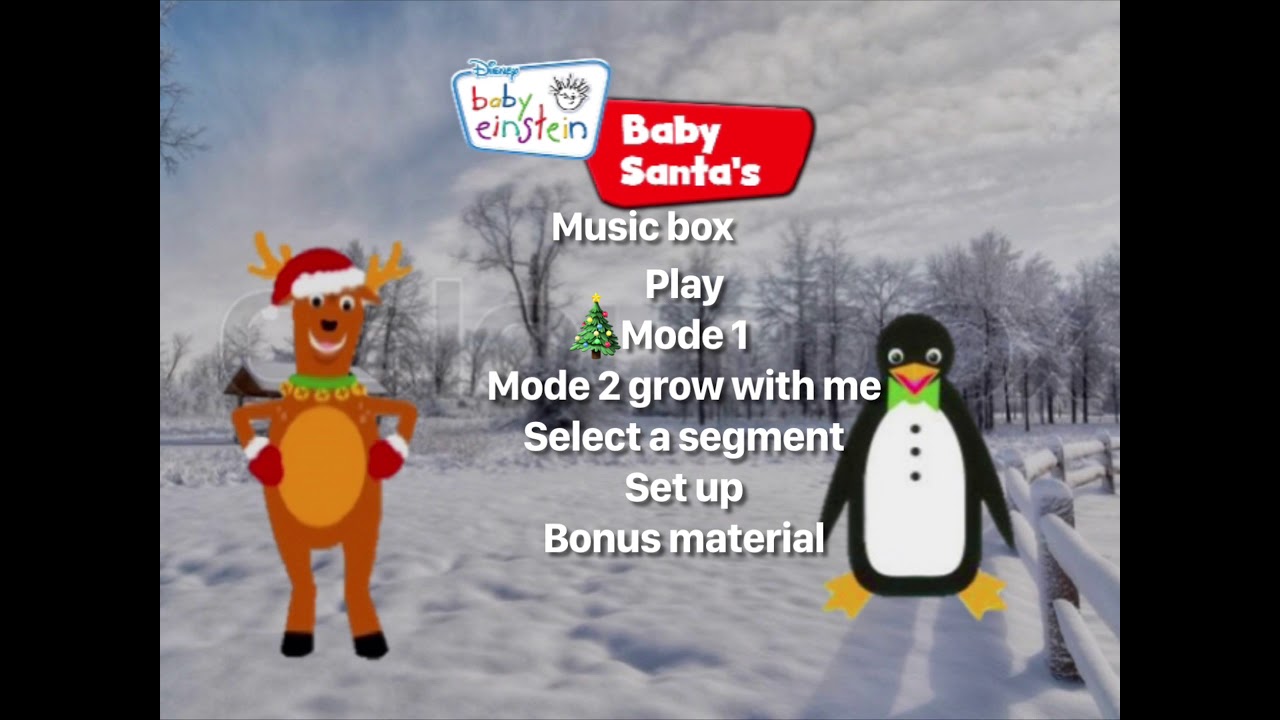Baby Einstein baby Santa’s music box 2009 dvd menu YouTube