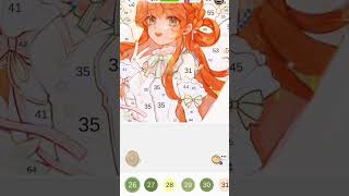 anime girl colour number game #kpop #music 🥰🥰🥰😍😍👑👑❤️❤️ screenshot 1