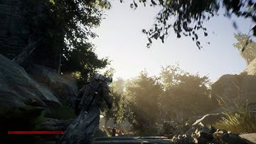 Project Exyl - 2 handed hammer combat test (UE 4.25)