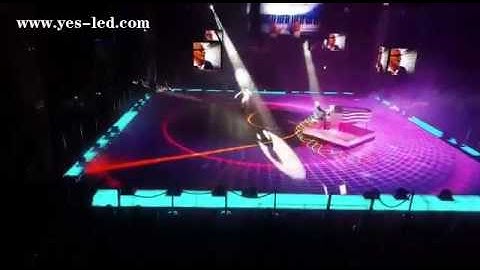 Magic stage P5.9 led screen use as dance floor in skating show