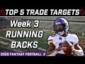 Top Five Running Back Trade Targets | What to do with Joe Mixon | Week 3 Fantasy Football 2020