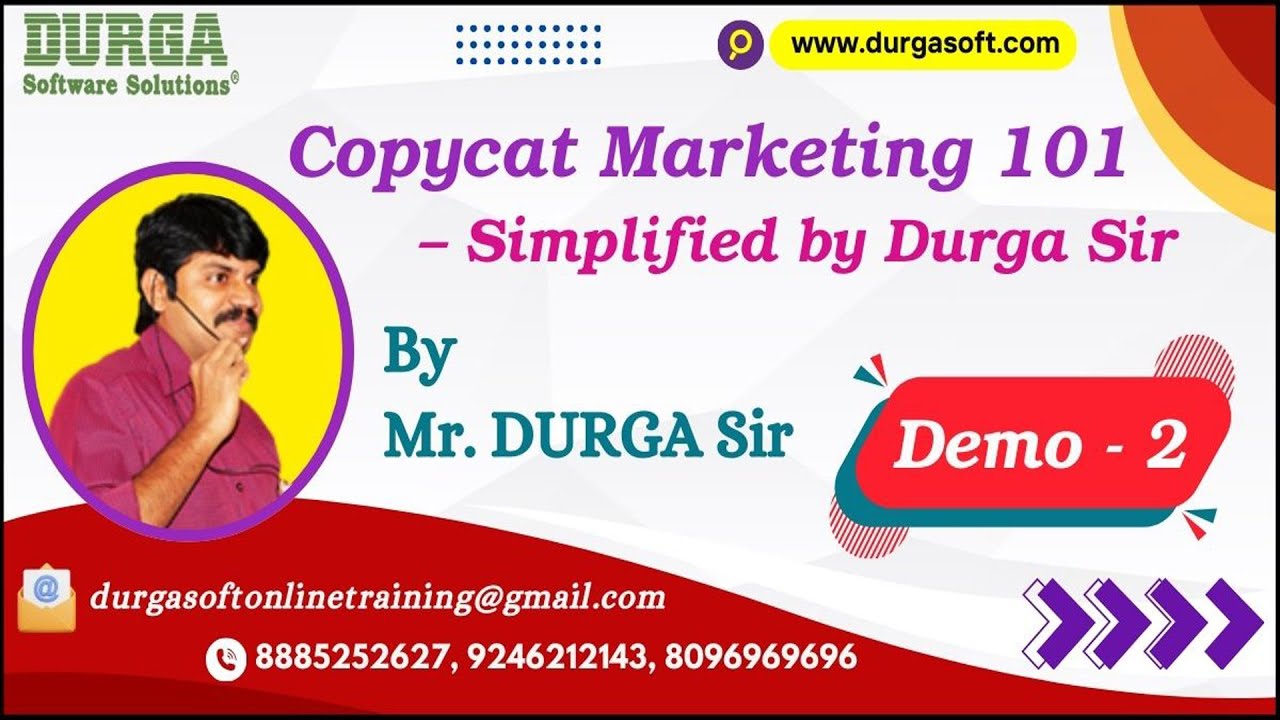 Copycat Marketing 101 - Simplified by DURGA Sir tutorials || by Mr. DURGA Sir