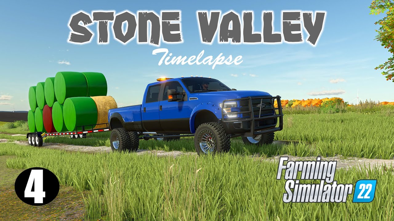 Silage Bales and Slurry Dribbling Timelapse (Stone Valley Series Episode 4)