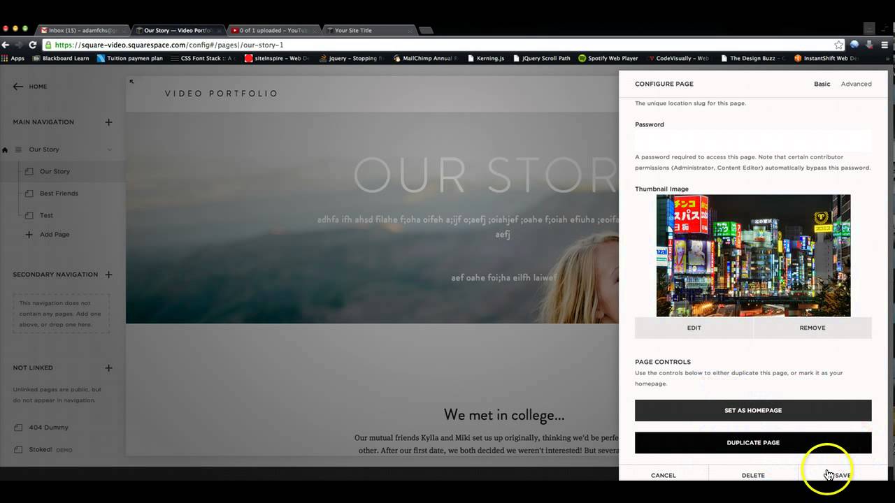 Squarespace Banner & Background Images - YouTube