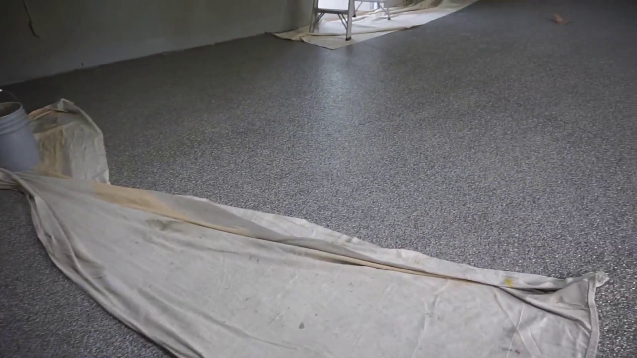 Full Flake Garage Epoxy Floor Youtube