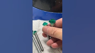 The secret to brilliance lies in the cut! Custom gemstone processing and recutting #emerald #viral