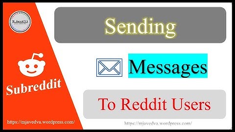 How to Send Messages to Reddit Users