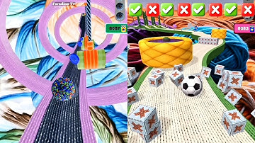 ⭕➕⚽Going Balls Game Vs Video Reverse Gameplay SpeedRun | Ball Color Run New Update (Part 3214)