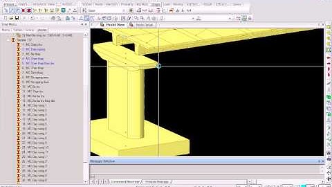 MIDAS Cầu Dây Văng-Mô Hình Kết Cấu Nhịp