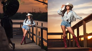 How to take PERFECT Golden Hour High Speed Sync Portraits
