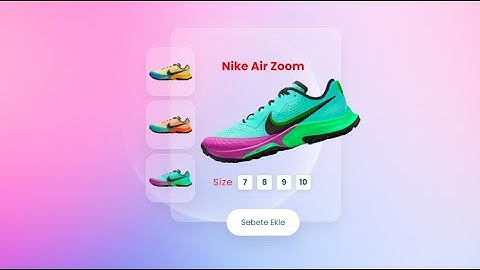 ÜRÜN KARTI - UI Tasarım  | Html,Css,Javascript