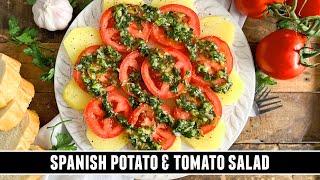 Spanish Potato & Tomato Salad | HEALTHY and Delicious Recipe