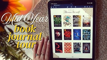 ipad book journal flip through | mid year digital journal tour in goodnotes