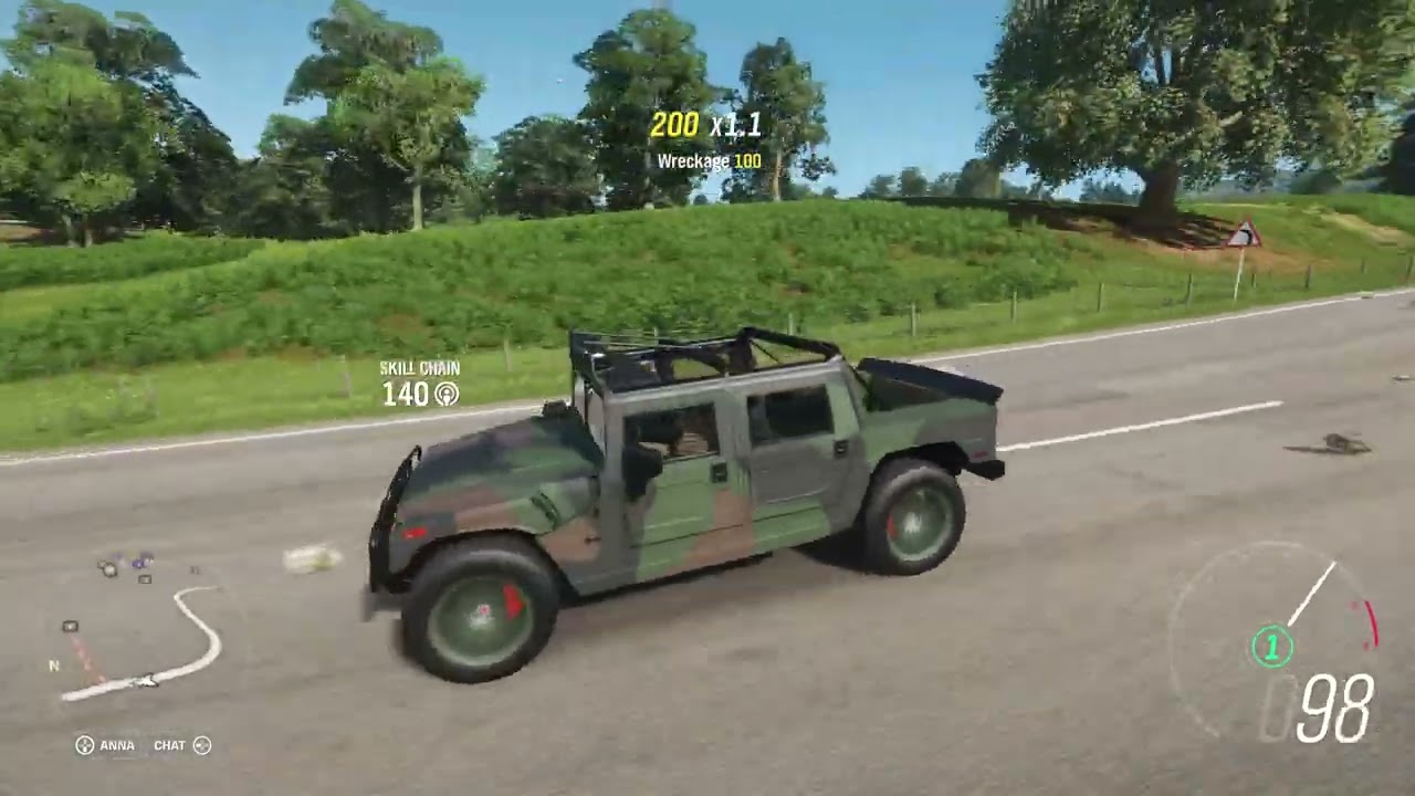 Forza Horizon 4 - 2006 Hummer H1 Alpha Open Top just bought it from auction Gameplay
