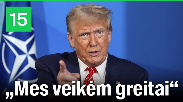 Donaldas Trumpas apie smūgius Iranui: „Tai buvo pergalė visiems, įskaitant Iraną“