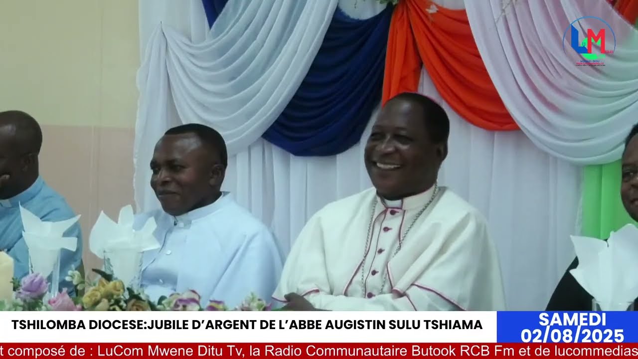 💓TSHILOMBA DIOCESE: 🎁FÊTE JUBILAIRE D'ARGENT DE L'ABBE AUGISTIN SULU TSHIAMA💪
