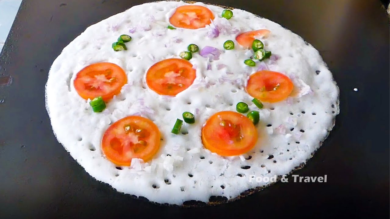 Hotel Style Onion Tomato Uttapam | South Indian Tasty Breakfast Recipe | STREET FOOD