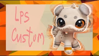 LPS Вислоухая стоячка ooak (Fold cat european shorthair LPS Custom)