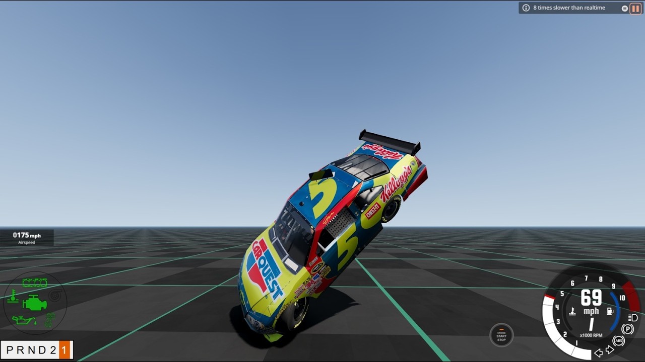 Testing nascar aerodynamic cars (beamng drive)#beamngdrive #beamngtuf #automobile #automobile