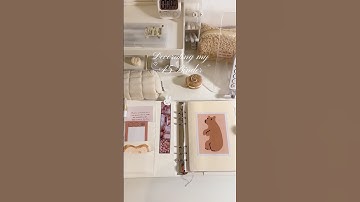 setup my new A5 planner with me ♡ #journal #journaling #stationery