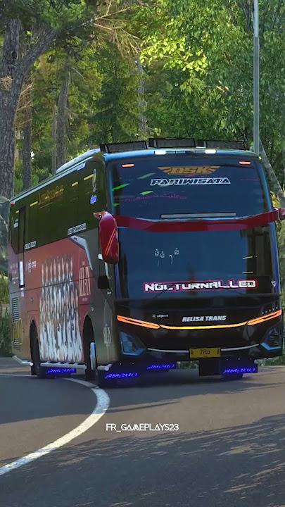 Bus ini lewat, reaction kamu: _______ #telolet #basuri #ets2indonesia #frgameplays
