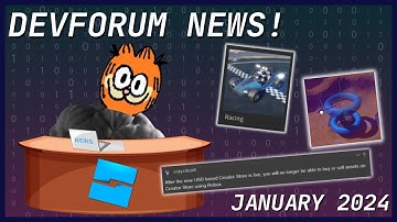ROBLOX Developer Forum News - January 2024