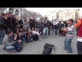 Street musician in Paris La Bamba