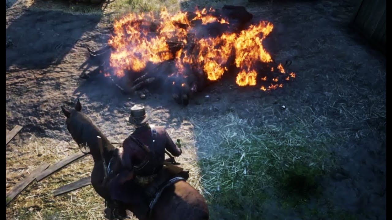 Red Dead Redemption 2 - Set 23 O'Driscolls on fire at once