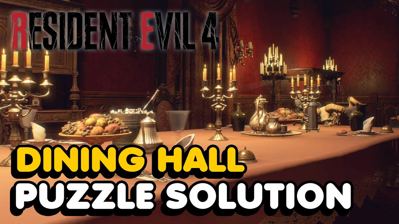 Resident Evil 4 Remake Dining Hall Puzzle Solution