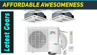 Cooper & Hunter 4 Zone 36000 BTU Ceiling Cassette – The Best Multi Zone Mini Split AC for Quiet & 4 Zone Mini Split Ceiling Cassette