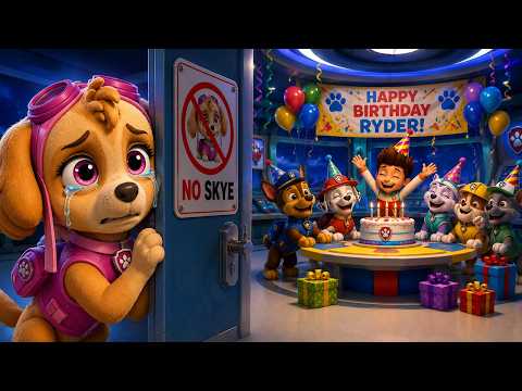 ¡Oh no! 😱 ¡Nadie invitó a Skye a la Fiesta de Cumpleaños de Ryder! ¡Qué triste|PAw PaTRol en Español