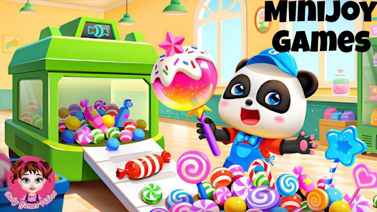 Baby Panda | 🐼🍯  Sweet Shop 🍯🍬 | Fun Kids Game | MiniJoy Games 