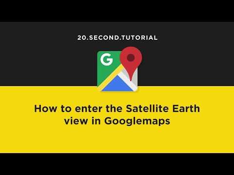 Go into satellite view in Googlemaps | Google Maps Tutorial #5