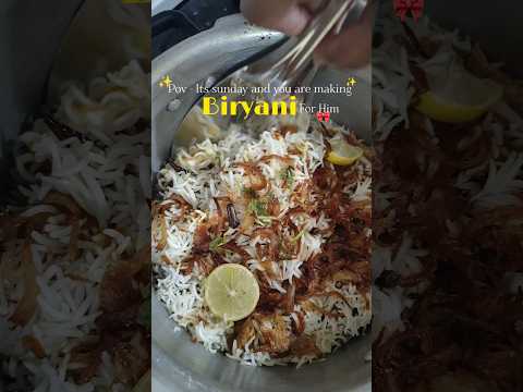 Making Biryani for him🎀✨🧿#ashortaday#youtubeshorts#food#viral#viralvideo#ytshorts#youtube#song#love