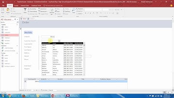 Access Order Forms with subforms and macros NCEA L3