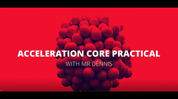 Acceleration core practical (edexcel) with Mr Dennis