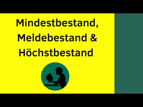 Lagerbestandsarten | Mindestbestand,