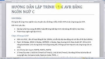 Học AVR Bài 00: Giới thiệu